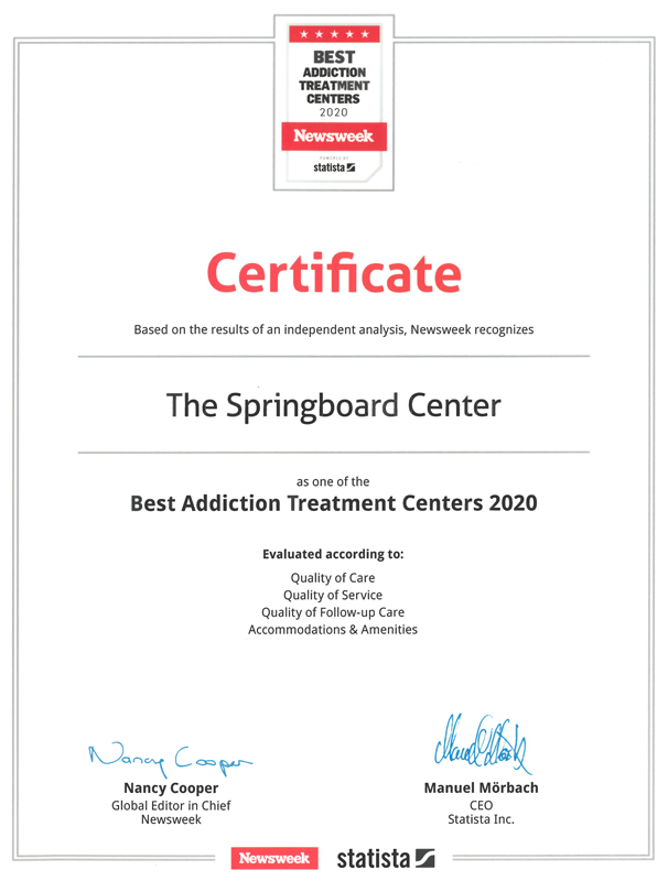 Newsweek Best Addiction Treatment Centers